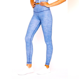 WITH Wear it‎ to heart High-Waist Reversible Stone denim/ pinstripe Legging XS